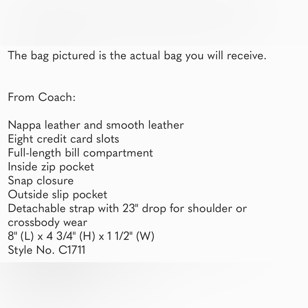 Coach anna fold over crossbody clutch bag rainbow - Picture 8 of 8